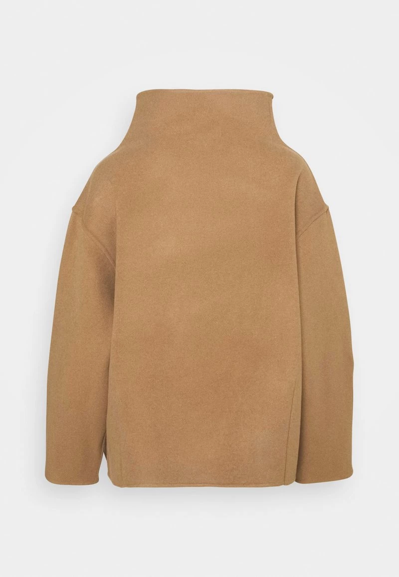 CLOSED Femme PINEDALE MOCK NECK SEAM DETAIL Pullover Dark Tan 4 CLOSED Femme PINEDALE MOCK NECK SEAM DETAIL Pullover Dark Tan – Image 2