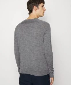 CLOSED RAGLAN CREW NECK JUMPER Pullover Dark Grey Melange Homme -Promos CLOSED Magasin 86487a646693458488e11a0d0a6218ef