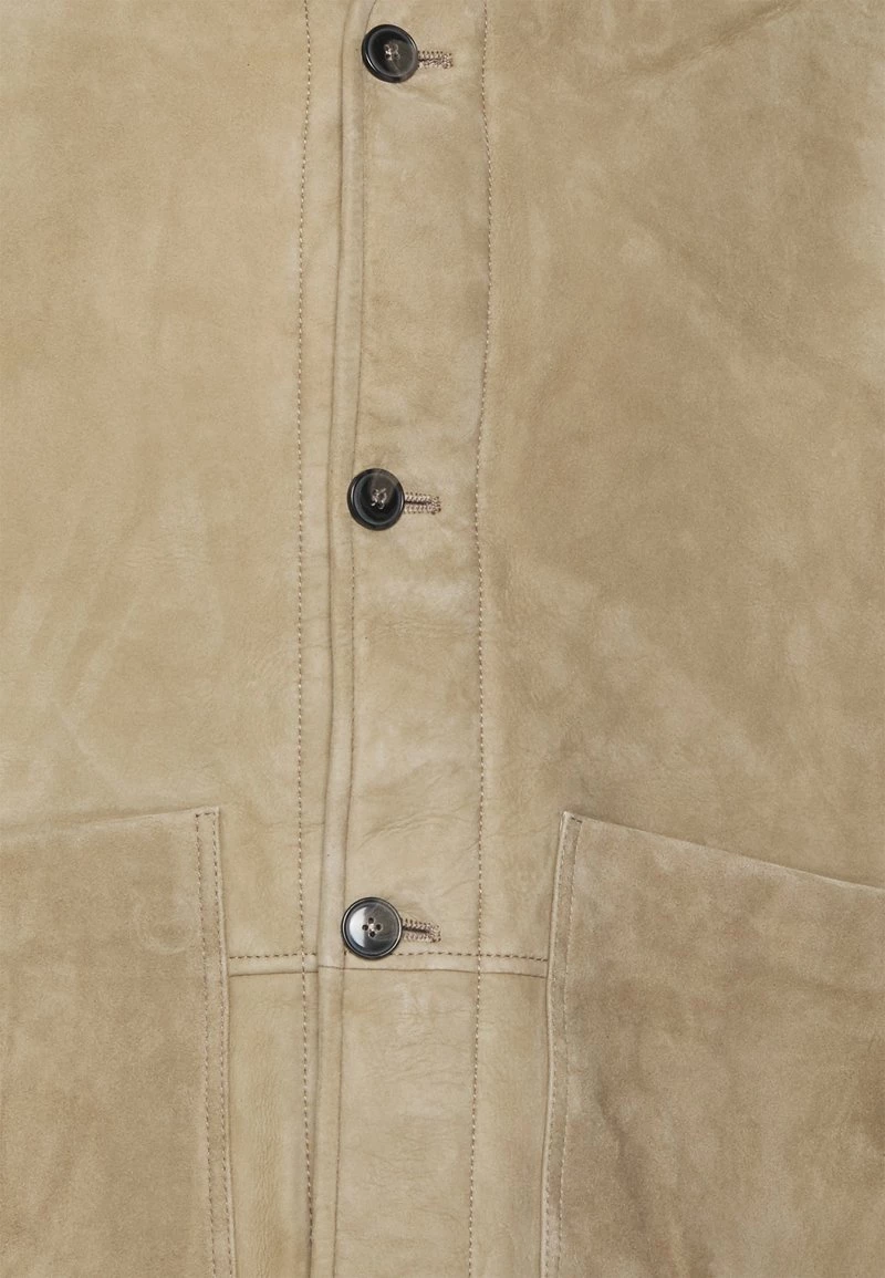 CLOSED Homme COMBAT LINER Veste En Cuir Wet Cement 5 CLOSED Homme COMBAT LINER Veste En Cuir Wet Cement – Image 3