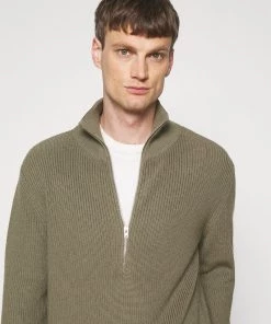 CLOSED ZIPPED JUMPER Pullover Pale Khaki Homme 11 CLOSED ZIPPED JUMPER Pullover Pale Khaki Homme -Promos CLOSED Magasin 8ab837752a2d41368c2d39836b4504af