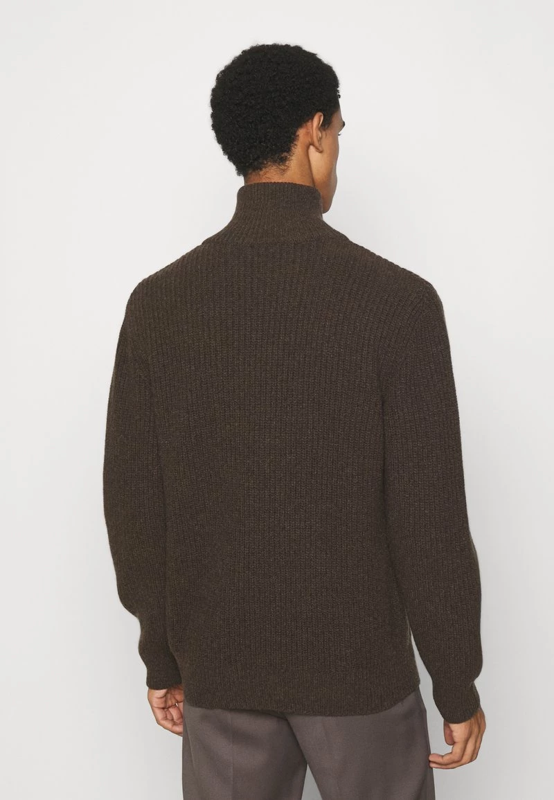 CLOSED HALF ZIP JUMPER Pullover Dark Lava Homme 5 CLOSED HALF ZIP JUMPER Pullover Dark Lava Homme â Image 3