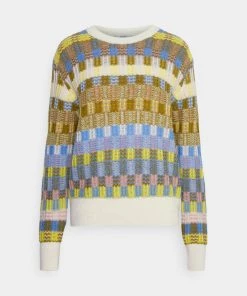 CLOSED Femme CREW CHECK JAQUARD Pullover Multi Color