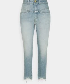 CLOSED PEDAL PUSHER Jean Boyfriend Mid Blue Femme