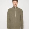 CLOSED ZIPPED JUMPER Pullover Pale Khaki Homme 2 CLOSED ZIPPED JUMPER Pullover Pale Khaki Homme -Promos CLOSED Magasin 92bd7b361f0140be9cf6423306afd0bc