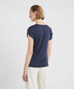 CLOSED SOFT V NECK T Shirt Basique Dark Night Femme 9 CLOSED SOFT V NECK T Shirt Basique Dark Night Femme -Promos CLOSED Magasin 92cffe8c61584e689f92c9a55222632b