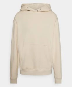 CLOSED BUTTON HOOD HOODIE Sweatshirt Ecru Homme