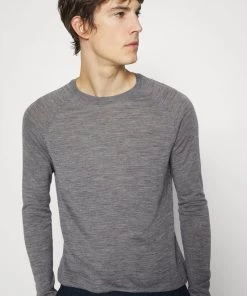 CLOSED RAGLAN CREW NECK JUMPER Pullover Dark Grey Melange Homme -Promos CLOSED Magasin 968e58cf85054bff82cdaa8e8bdca8ae