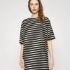 CLOSED STRIPED DOUBLEFACE DRESS Robe En Jersey Ivory Femme