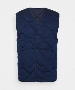 CLOSED Homme QUILTED LINER VEST Veste Sans Manches Dark Night