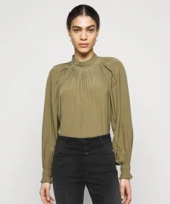 CLOSED BRAELYN Blouse Green Umber Femme
