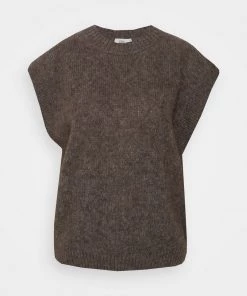 CLOSED CREW VEST Pullover Dark Nickel Femme