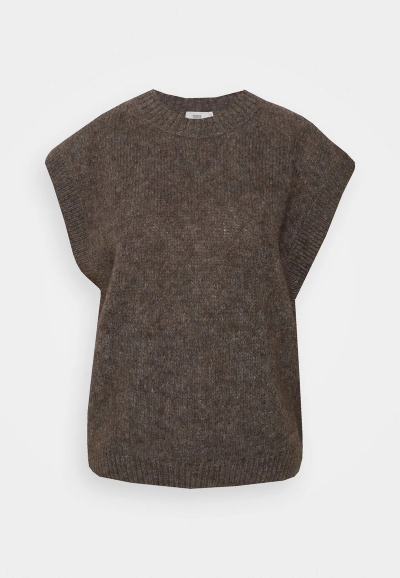 CLOSED CREW VEST Pullover Dark Nickel Femme 3 CLOSED CREW VEST Pullover Dark Nickel Femme