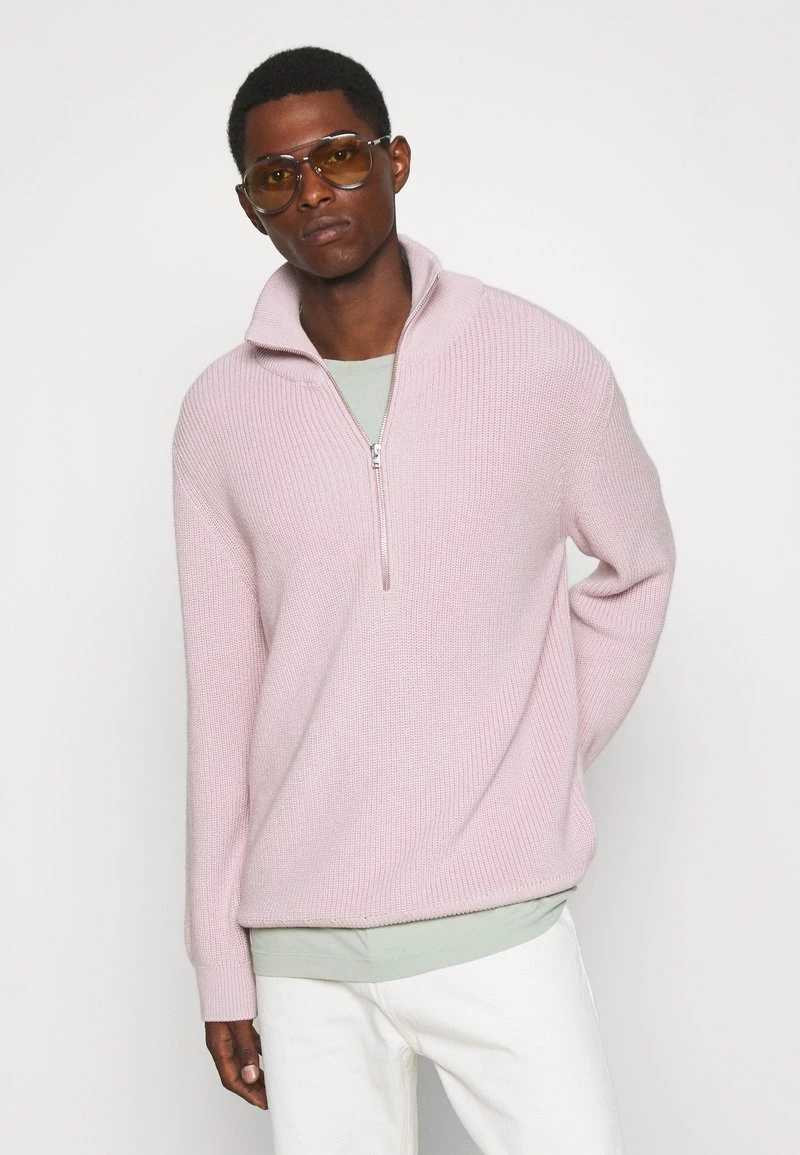 CLOSED Homme ZIPPED JUMPER Pullover Light Pink 6 CLOSED Homme ZIPPED JUMPER Pullover Light Pink – Image 4