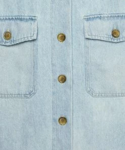 CLOSED SHACKET Veste En Jean Light Blue Femme 7 CLOSED SHACKET Veste En Jean Light Blue Femme -Promos CLOSED Magasin b1c1ff888579469294f90ce0c1a39cce