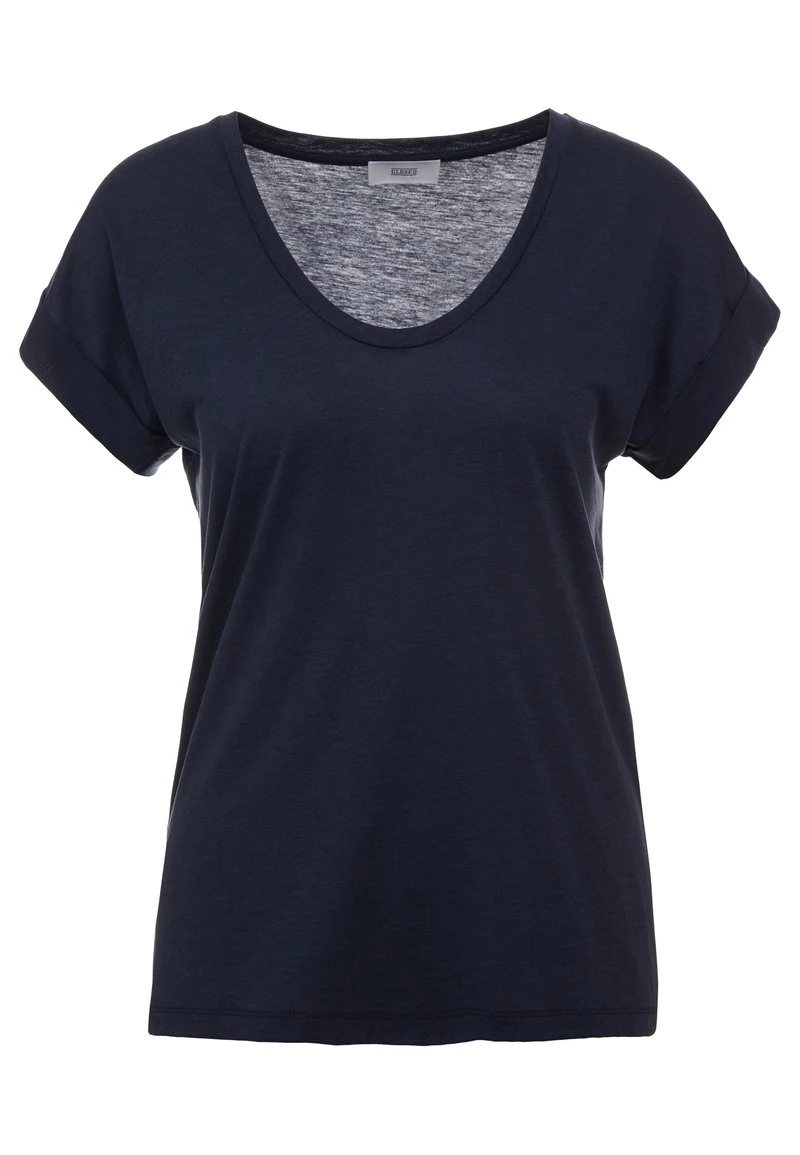 CLOSED SOFT V NECK T Shirt Basique Dark Night Femme 6 CLOSED SOFT V NECK T Shirt Basique Dark Night Femme – Image 4