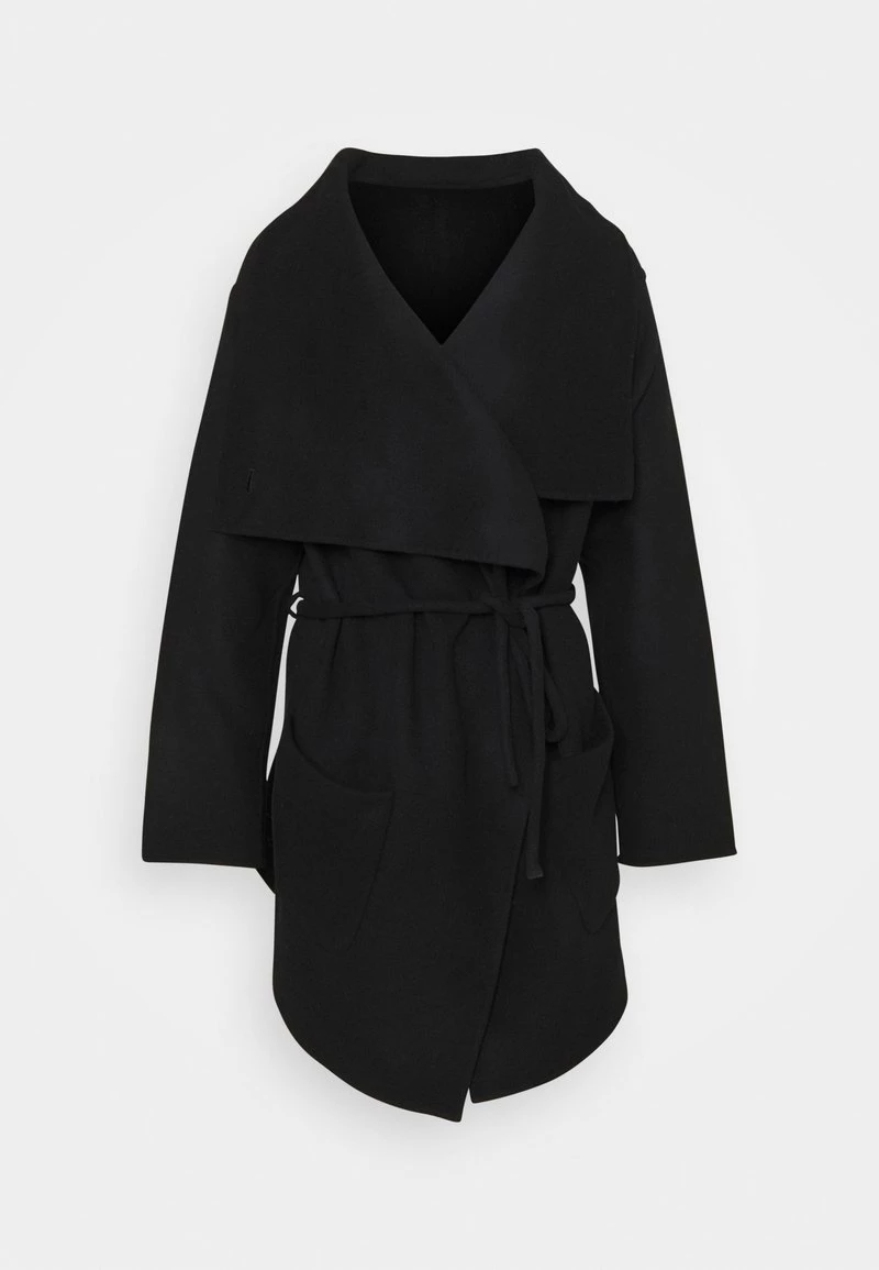 CLOSED Femme ELVY BELTED COAT FUNNEL NECK Manteau Court Black 3 CLOSED Femme ELVY BELTED COAT FUNNEL NECK Manteau Court Black