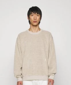 CLOSED Homme HEAVY CREWNECK Sweatshirt Ecru