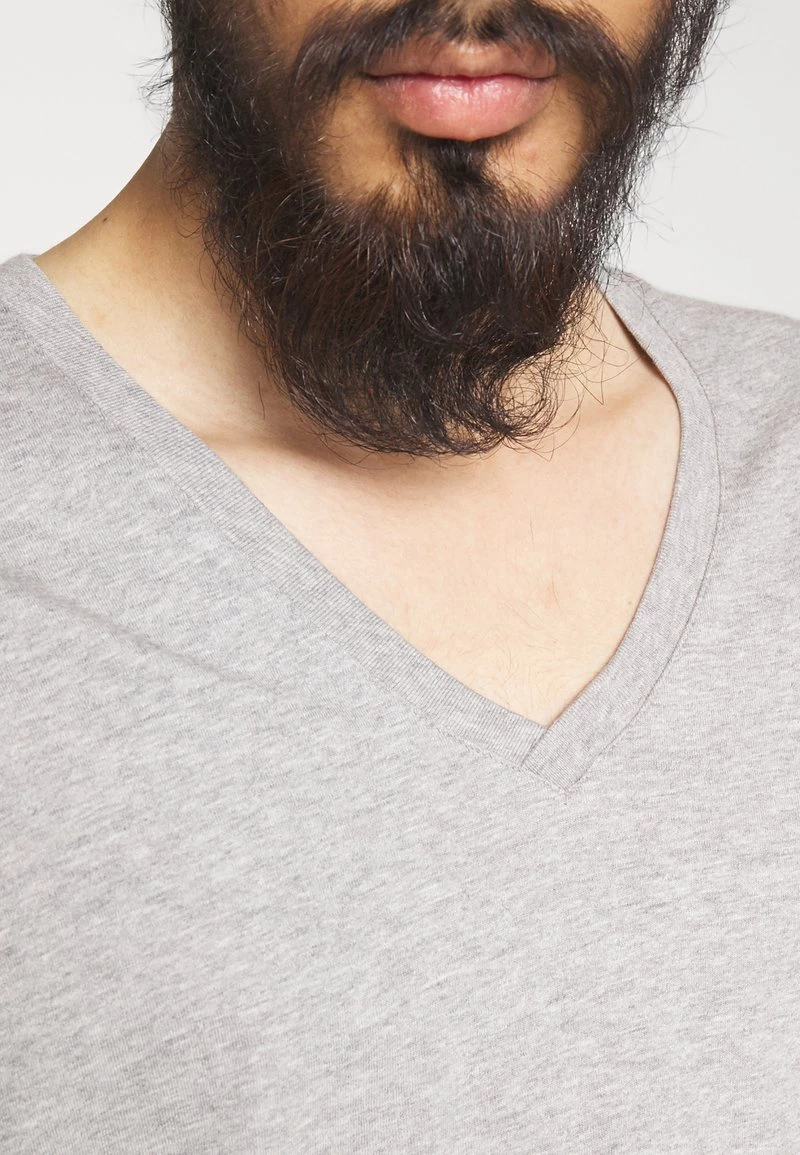 CLOSED VNECK T Shirt Basique Light Grey Melange Homme 8 CLOSED VNECK T Shirt Basique Light Grey Melange Homme – Image 6