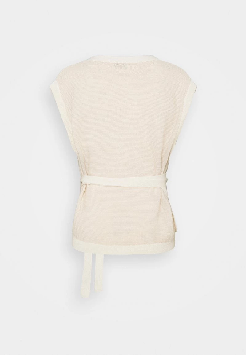 CLOSED WOMEN CAP SLEEVE OPEN Gilet Ivory Femme 4 CLOSED WOMEN CAP SLEEVE OPEN Gilet Ivory Femme – Image 2