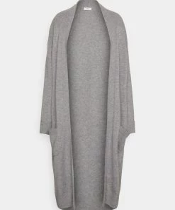 CLOSED Femme LONG CARDIGAN Gilet Grey Heather Melange