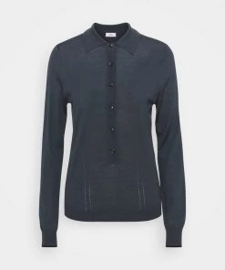 CLOSED WOMENS JUMPER Pullover Blue Slate Femme