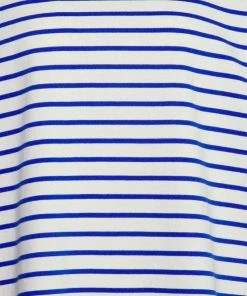 CLOSED Femme STRIPED O SHAPED TEE T Shirt Imprimé Sea Breeze