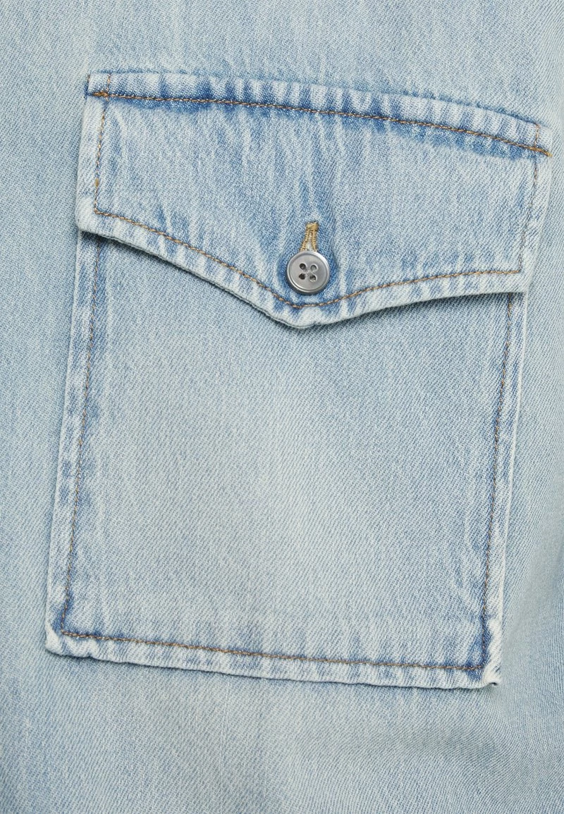 CLOSED WESTERN Chemise Light Blue Homme 5 CLOSED WESTERN Chemise Light Blue Homme – Image 3