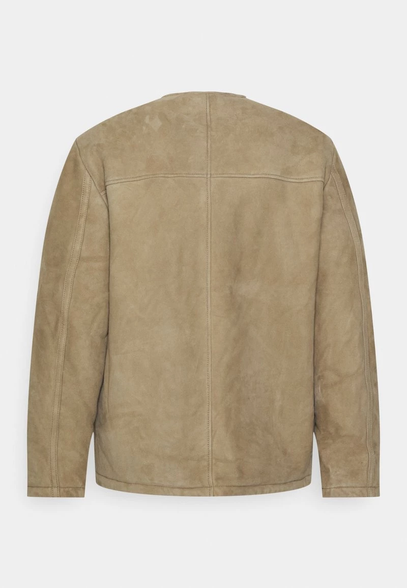 CLOSED Homme COMBAT LINER Veste En Cuir Wet Cement 4 CLOSED Homme COMBAT LINER Veste En Cuir Wet Cement – Image 2