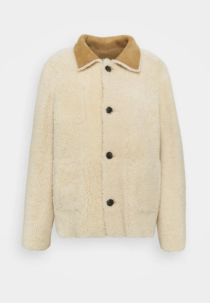 CLOSED Femme WILLOW SHEARLING JACKET Veste En Cuir Sandstone 5 CLOSED Femme WILLOW SHEARLING JACKET Veste En Cuir Sandstone – Image 3