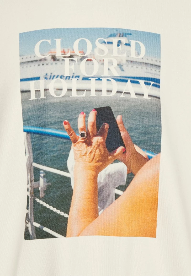 CLOSED PRINTED T Shirt à Manches Longues Ivory Homme 5 CLOSED PRINTED T Shirt à Manches Longues Ivory Homme – Image 3