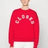 CLOSED CREW NECK WITH LOGO Sweatshirt Red Femme 2 CLOSED CREW NECK WITH LOGO Sweatshirt Red Femme -Promos CLOSED Magasin ce252308943645f7aeffede6ae9eb3d4