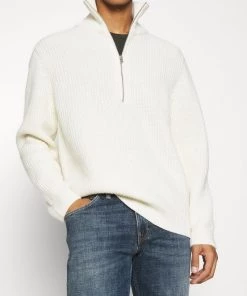 CLOSED HALF ZIP JUMPER Pullover Ecru Homme 13 CLOSED HALF ZIP JUMPER Pullover Ecru Homme -Promos CLOSED Magasin d11fe04ae27242ffa248bd609d7202e9
