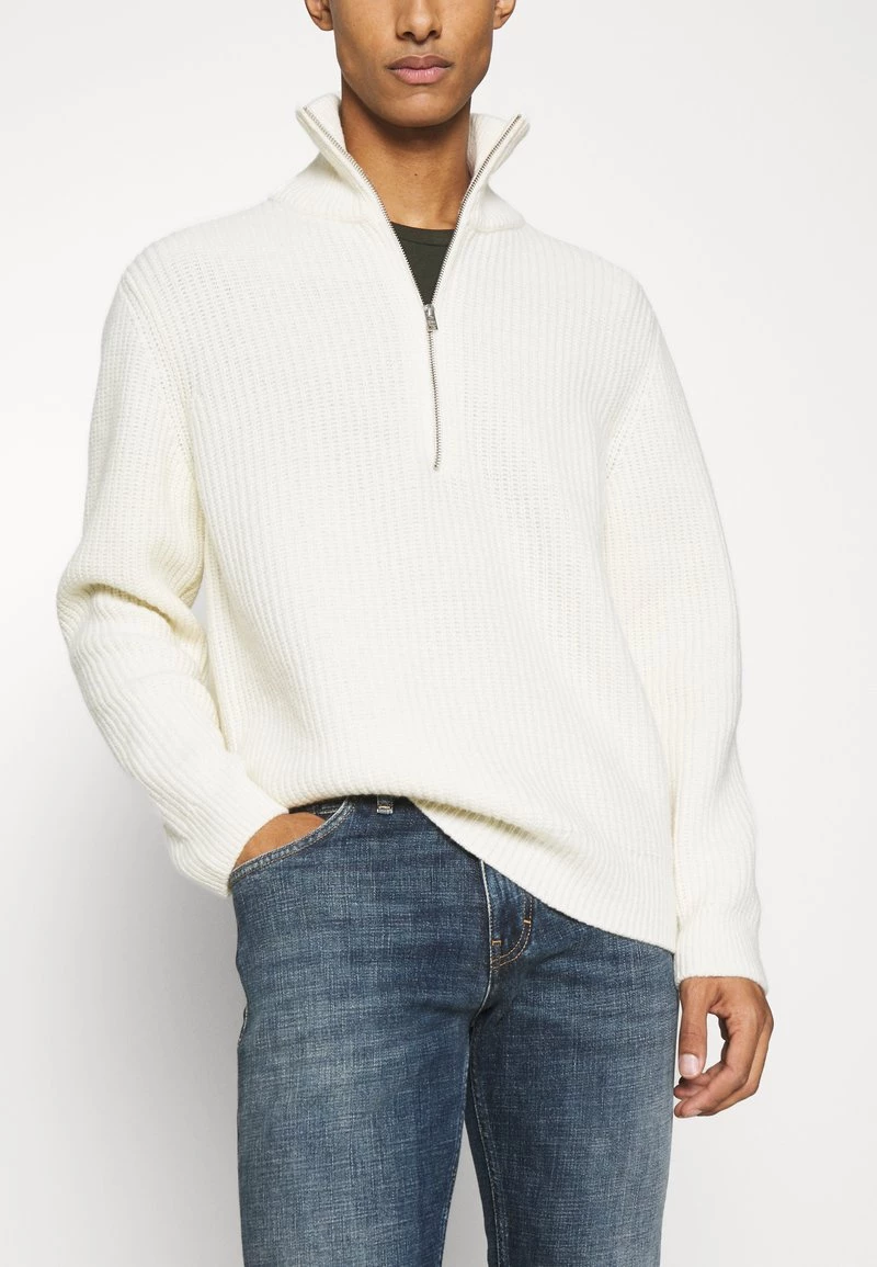 CLOSED HALF ZIP JUMPER Pullover Ecru Homme 7 CLOSED HALF ZIP JUMPER Pullover Ecru Homme – Image 5