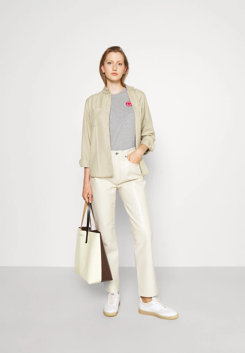 CLOSED Femme WOMEN'S T Shirt Basique Grey Heather Melange 4 CLOSED Femme WOMEN'S T Shirt Basique Grey Heather Melange – Image 2