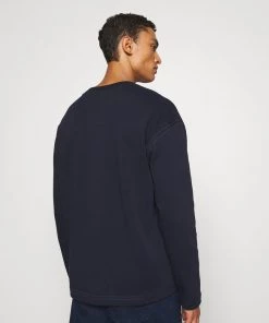 CLOSED Homme CREWNECK Sweatshirt Navy -Promos CLOSED Magasin d3cc93c5c74047f9ae60f81b9ba0a73d