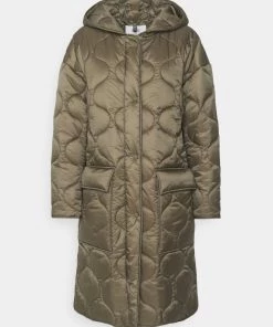 CLOSED Femme QUILTED COAT WITH HOOD Veste D'hiver Dried Basil