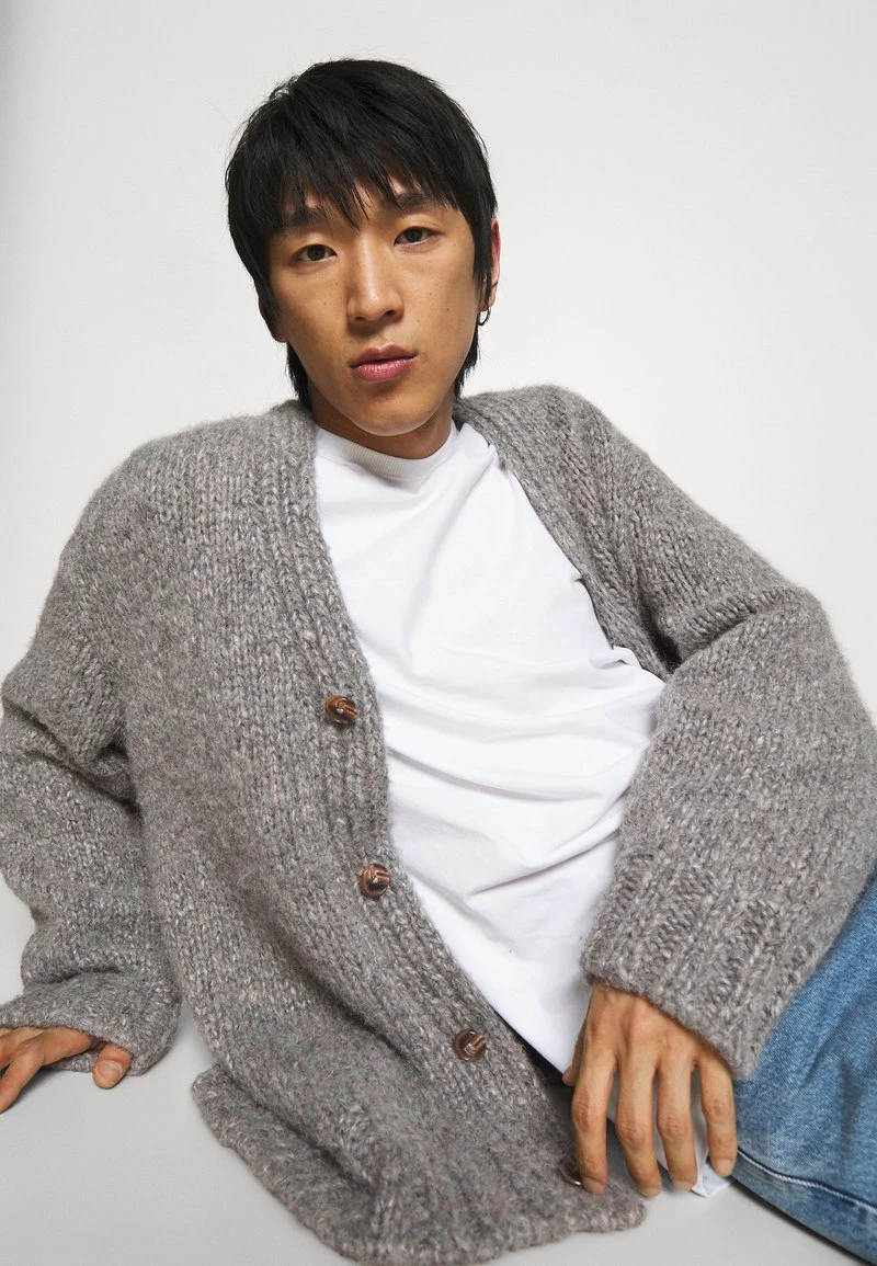 CLOSED CARDIGAN Gilet Light Grey Melange Homme 6 CLOSED CARDIGAN Gilet Light Grey Melange Homme – Image 4