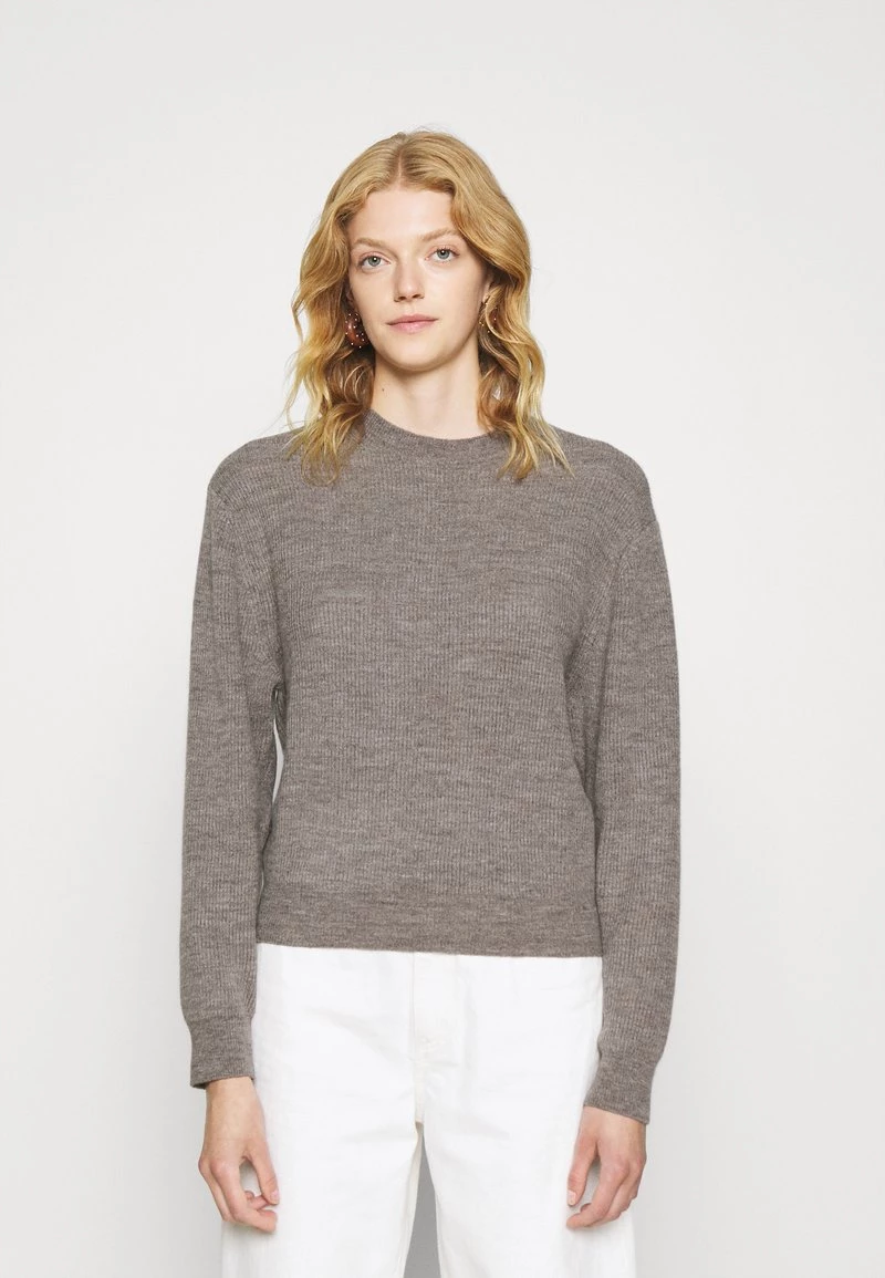 CLOSED Femme WOMENS CREW NECK Pullover Grey Heather Melange 3 CLOSED Femme WOMENS CREW NECK Pullover Grey Heather Melange