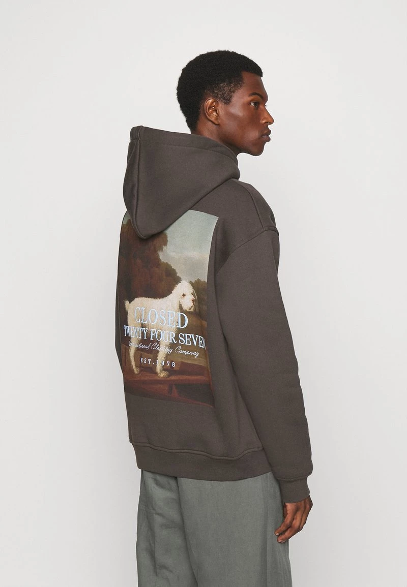 CLOSED POODLE HOODIE Sweat à Capuche Dark Lava Homme 5 CLOSED POODLE HOODIE Sweat à Capuche Dark Lava Homme – Image 3