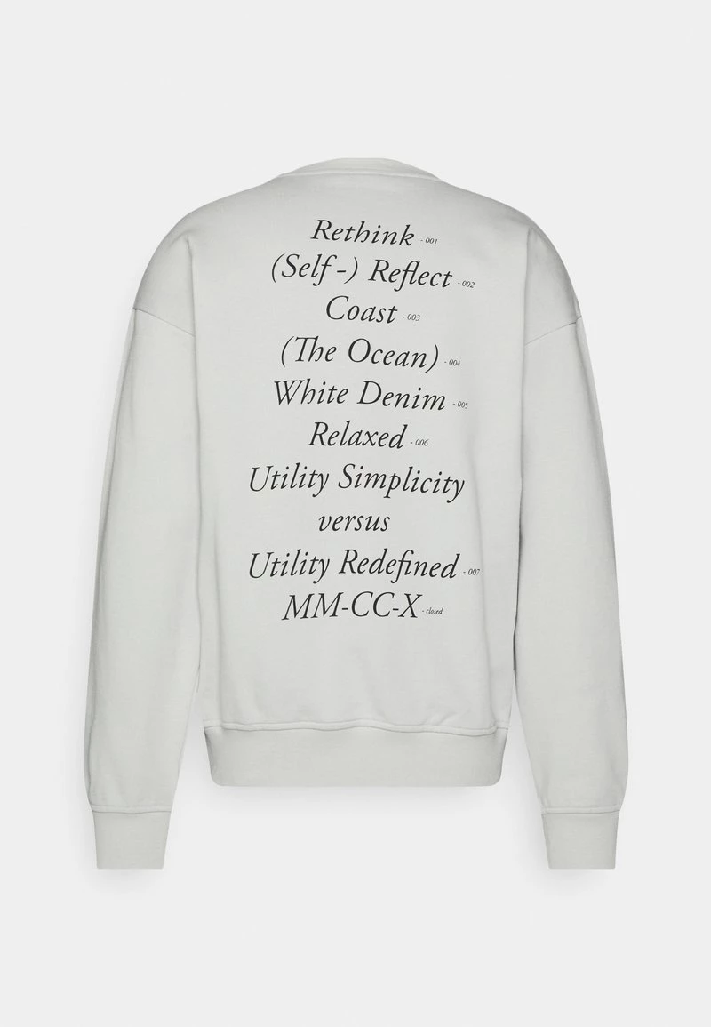 CLOSED CREWNECK Sweatshirt Platinum White Homme 4 CLOSED CREWNECK Sweatshirt Platinum White Homme – Image 2
