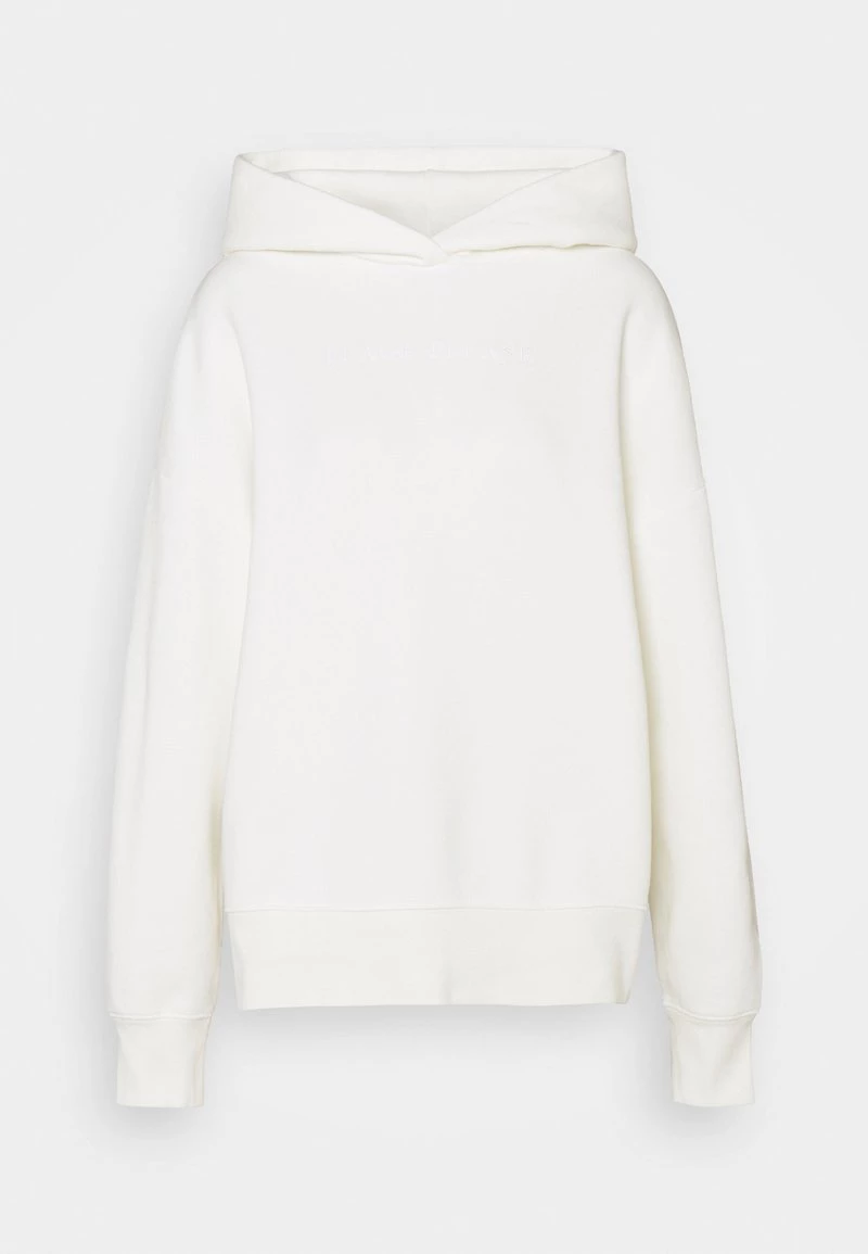 CLOSED Femme HOODIE WITH TONAL SLOGAN Pullover Ecru 3 CLOSED Femme HOODIE WITH TONAL SLOGAN Pullover Ecru