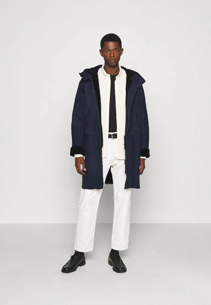 CLOSED Homme SHEARLING Veste D'hiver Dark Indigo 4 CLOSED Homme SHEARLING Veste D'hiver Dark Indigo – Image 2