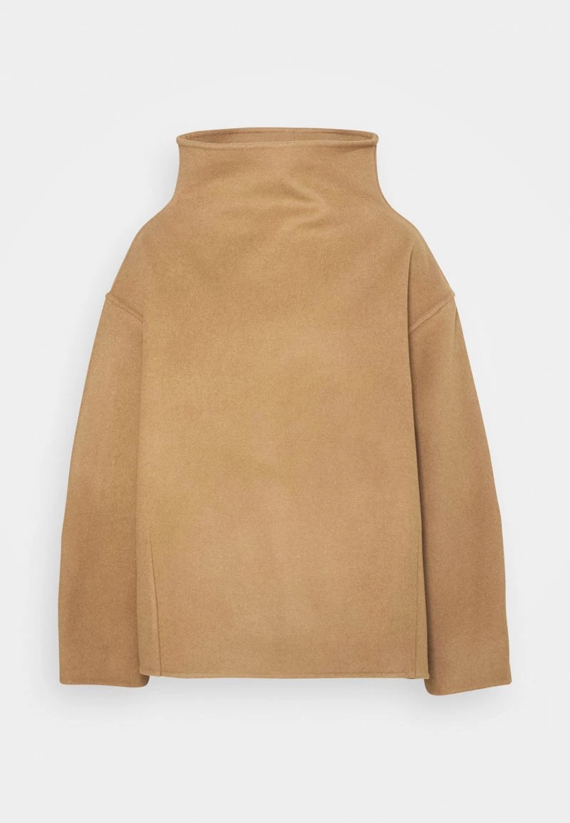 CLOSED Femme PINEDALE MOCK NECK SEAM DETAIL Pullover Dark Tan 3 CLOSED Femme PINEDALE MOCK NECK SEAM DETAIL Pullover Dark Tan