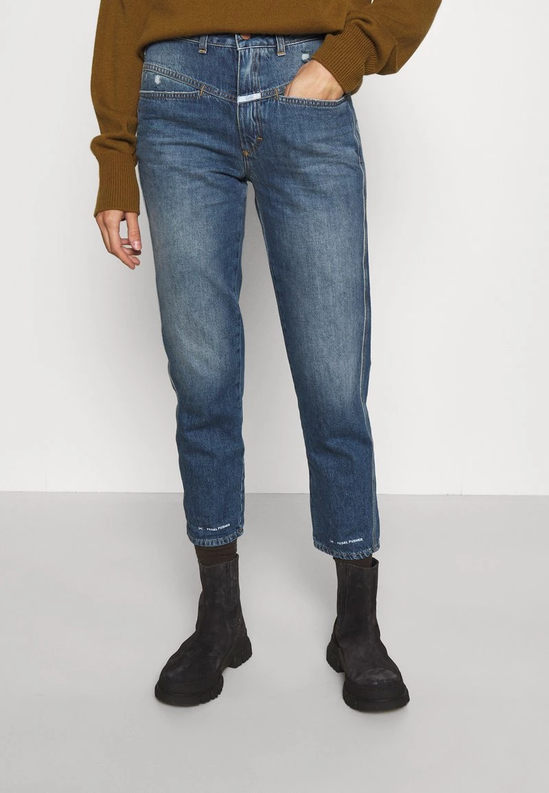 CLOSED PEDAL PUSHER Jean Boyfriend Dark Blue Femme 3 CLOSED PEDAL PUSHER Jean Boyfriend Dark Blue Femme