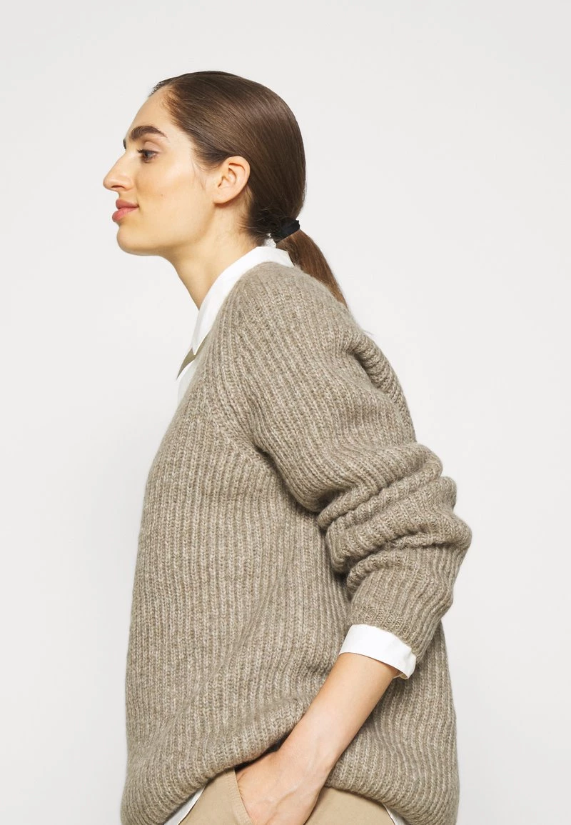 CLOSED WOMENS Pullover Muddy Beige Femme 7 CLOSED WOMENS Pullover Muddy Beige Femme – Image 5