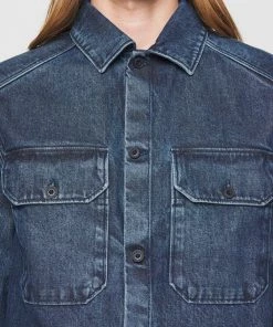 CLOSED ARMY OVER Chemise Mid Blue Homme 21 CLOSED ARMY OVER Chemise Mid Blue Homme -Promos CLOSED Magasin efe428a4ad184ddfba31be7ab30647e7