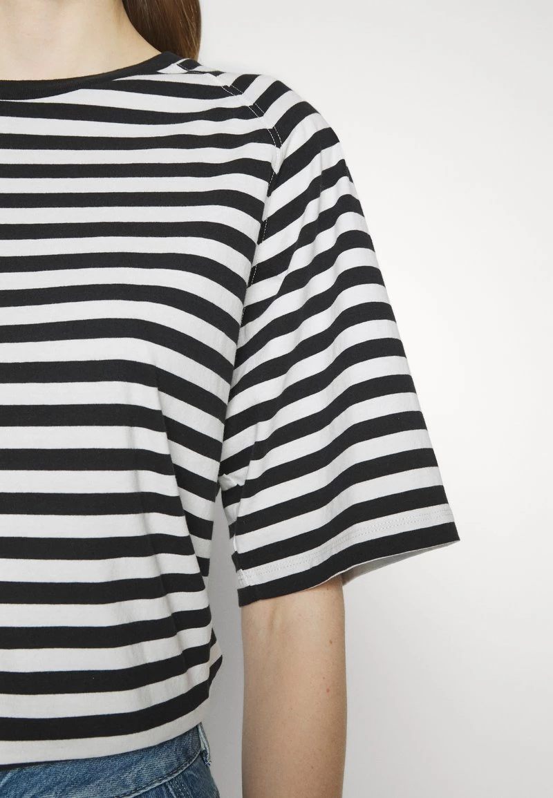CLOSED STRIPED RAGLAN T Shirt Imprimé Black Femme 8 CLOSED STRIPED RAGLAN T Shirt Imprimé Black Femme – Image 6