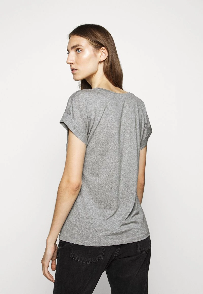 CLOSED Femme SOFT V NECK T Shirt Basique Grey Heather Melange 5 CLOSED Femme SOFT V NECK T Shirt Basique Grey Heather Melange – Image 3