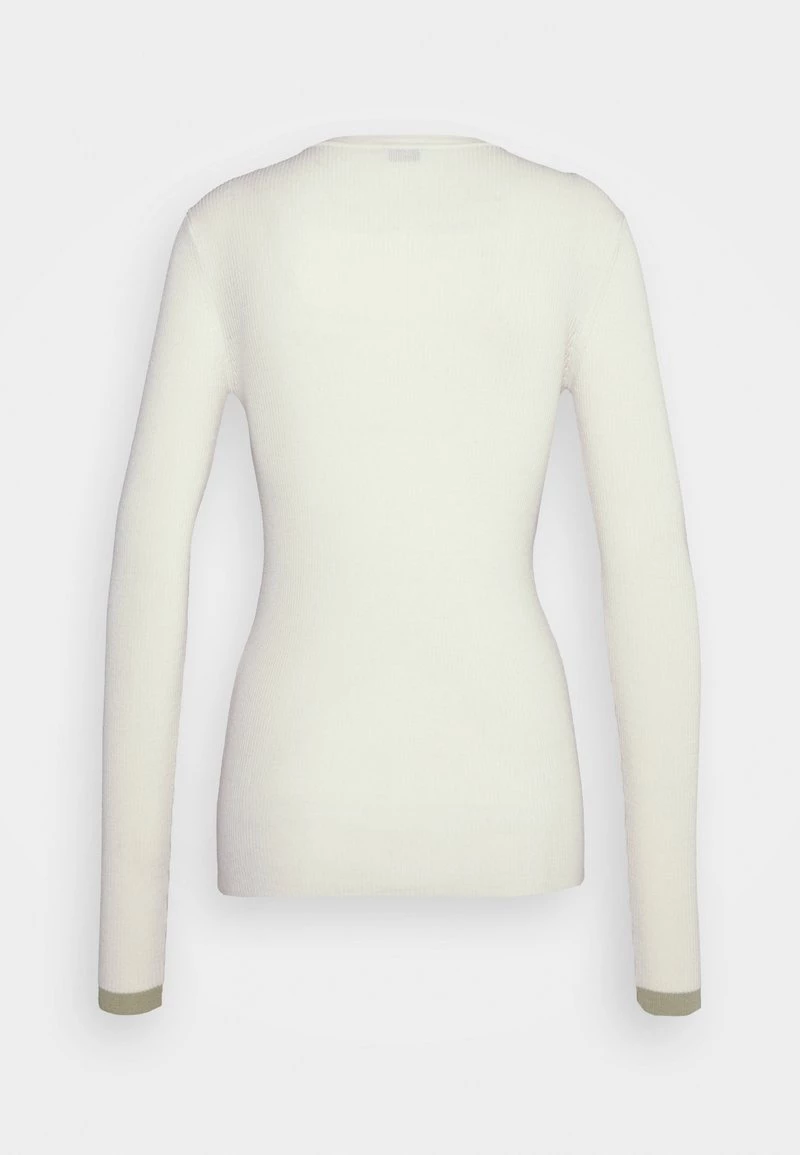 CLOSED Femme RIB CREW LONG SLEEVE Pullover Yellow Ecru 4 CLOSED Femme RIB CREW LONG SLEEVE Pullover Yellow Ecru – Image 2