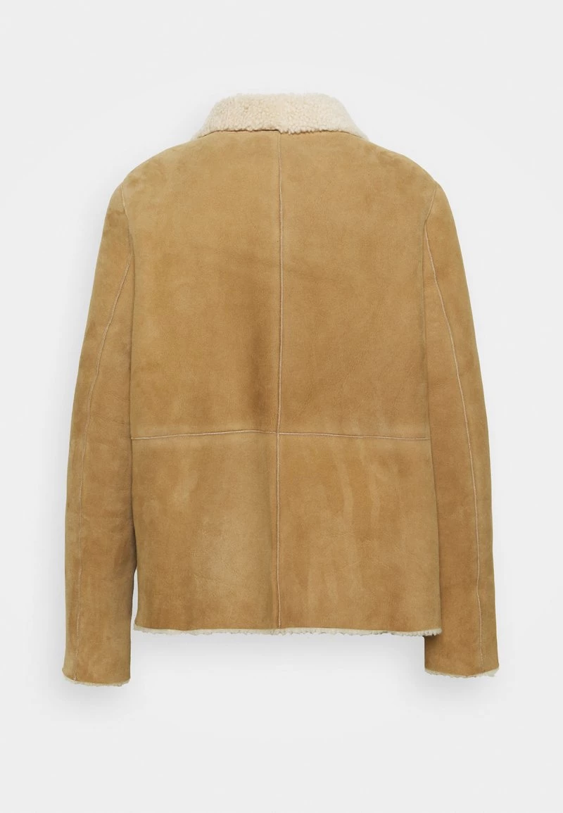 CLOSED Femme WILLOW SHEARLING JACKET Veste En Cuir Sandstone 4 CLOSED Femme WILLOW SHEARLING JACKET Veste En Cuir Sandstone – Image 2
